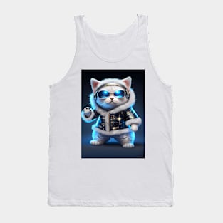 Cute Cosmic Cat - Anime Art design Tank Top